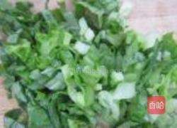 小白菜鸡肝粥的做法图解7