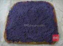 紫薯绿茶蛋糕卷的做法图解14