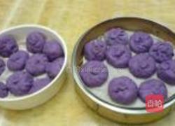 紫薯豆沙包的做法图解4