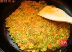 芹菜叶胡萝卜煎饼的做法图解11