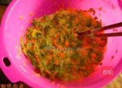 芹菜叶胡萝卜煎饼的做法图解5