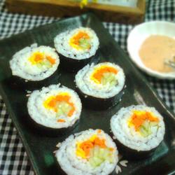 金枪鱼酥里卷寿司的做法[图]
