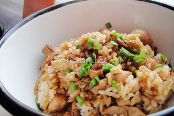 鸡腿肉焖饭