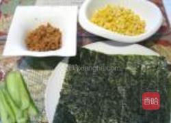 肉松玉米手卷饭的做法图解1