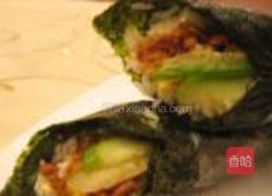 肉松玉米手卷饭的做法图解5