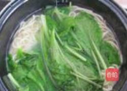 小白菜肉丝面的做法图解3