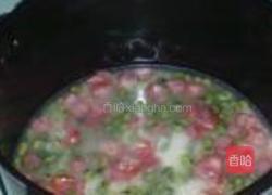 腊肠青豆双米饭的做法图解4