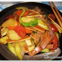 豉味豆干杂菜的做法[图]