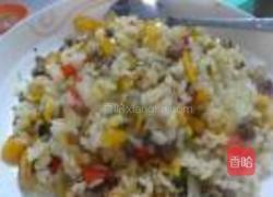 彩椒牛肉炒饭的做法图解8