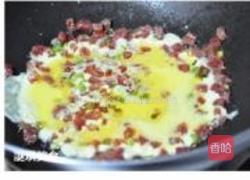 蛋蔬腊味饭的做法图解6
