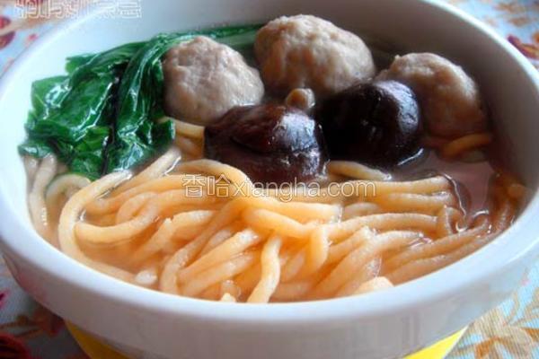 清汤肉丸面