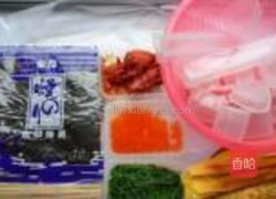 七彩紫菜包饭的做法图解4