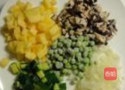 泡菜土豆什锦炒饭的做法图解3