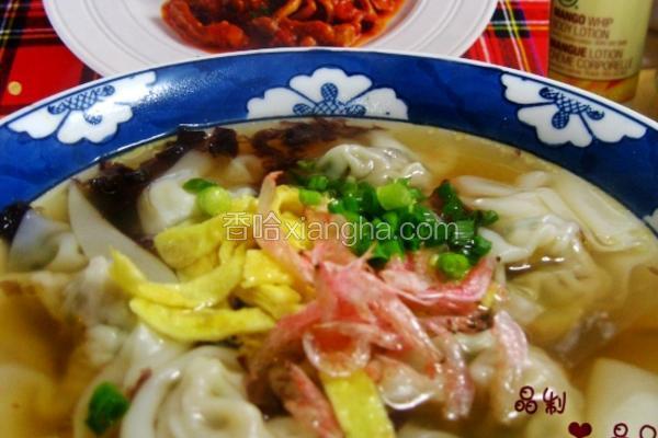 青菜鲜肉大馄饨