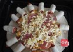 菠萝火腿花边比萨的做法图解14