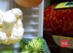 剁椒双花炒饭的做法图解1