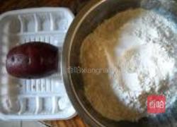 酒酿紫薯汤圆的做法图解1