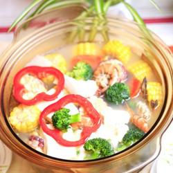 鲜虾兰花豆腐羹的做法[图]