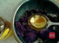 蜂蜜紫薯豆沙饼的做法图解4