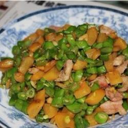 萝卜干炒四季豆的做法[图]