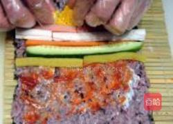 果蔬鸭蛋寿司卷的做法图解17