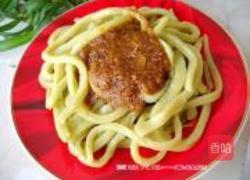 沙茶青椒汁刀切面的做法图解9