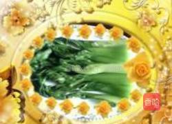 素炒油菜的做法图解5