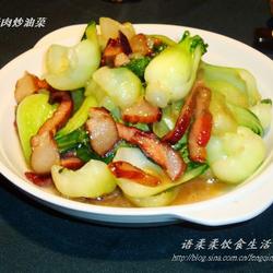 腊肉炒油菜的做法[图]