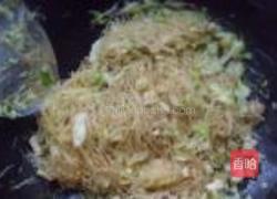 包菜肉丁炒米粉的做法图解9
