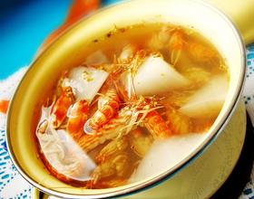 桂花萝卜虾汤