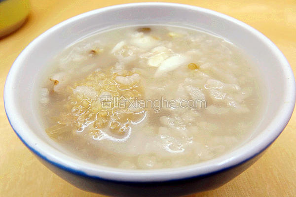 绿豆百合菊花粥