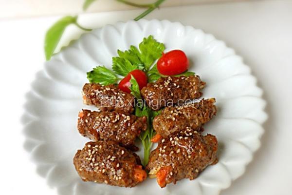 沙茶牛肉卷