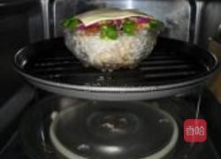 微波蒜香烤肉焗饭的做法图解9