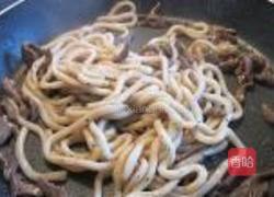 牛肉香菜炒乌冬的做法图解9