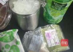 抹茶轻芦荟果冻的做法图解1