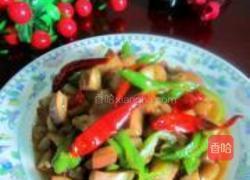 红椒炒茄丁的做法图解8