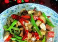 红椒炒茄丁的做法图解9