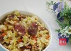 香肠胡萝卜蛋炒饭的做法图解7