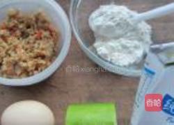 鸡蛋瓠子肉糜面饼的做法图解1