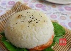 烤肉米饭汉堡的做法图解11