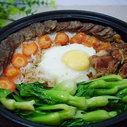 鸡腿腊肠煲仔饭的做法[图]