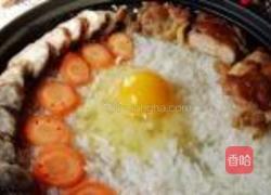 鸡腿腊肠煲仔饭的做法图解13