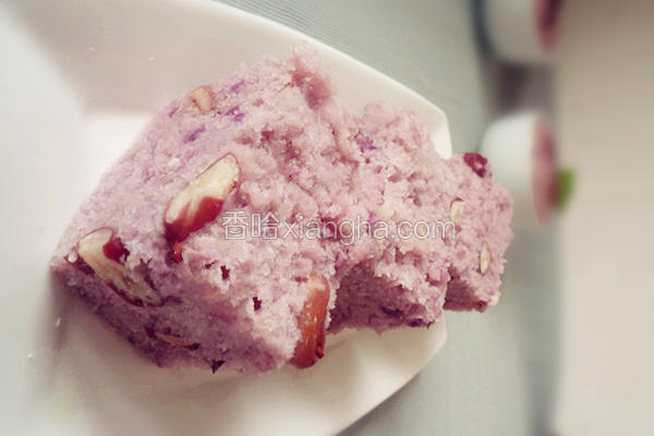紫薯蜜豆发糕