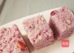 紫薯蜜豆发糕的做法图解8