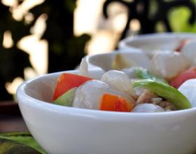 百合肉片炒荔枝[图]