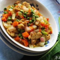 五彩鸡丁的做法[图]