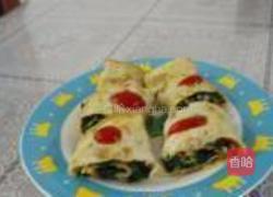 煎蛋卷马兰头的做法图解7