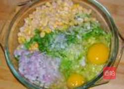 煎苦菊饼的做法图解4