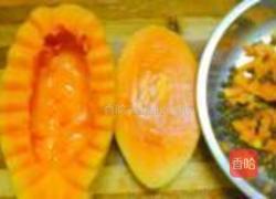 牛奶木瓜山药的做法图解3