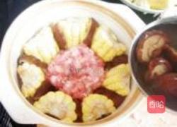 肉饼蒸蛋金银饭的做法图解9